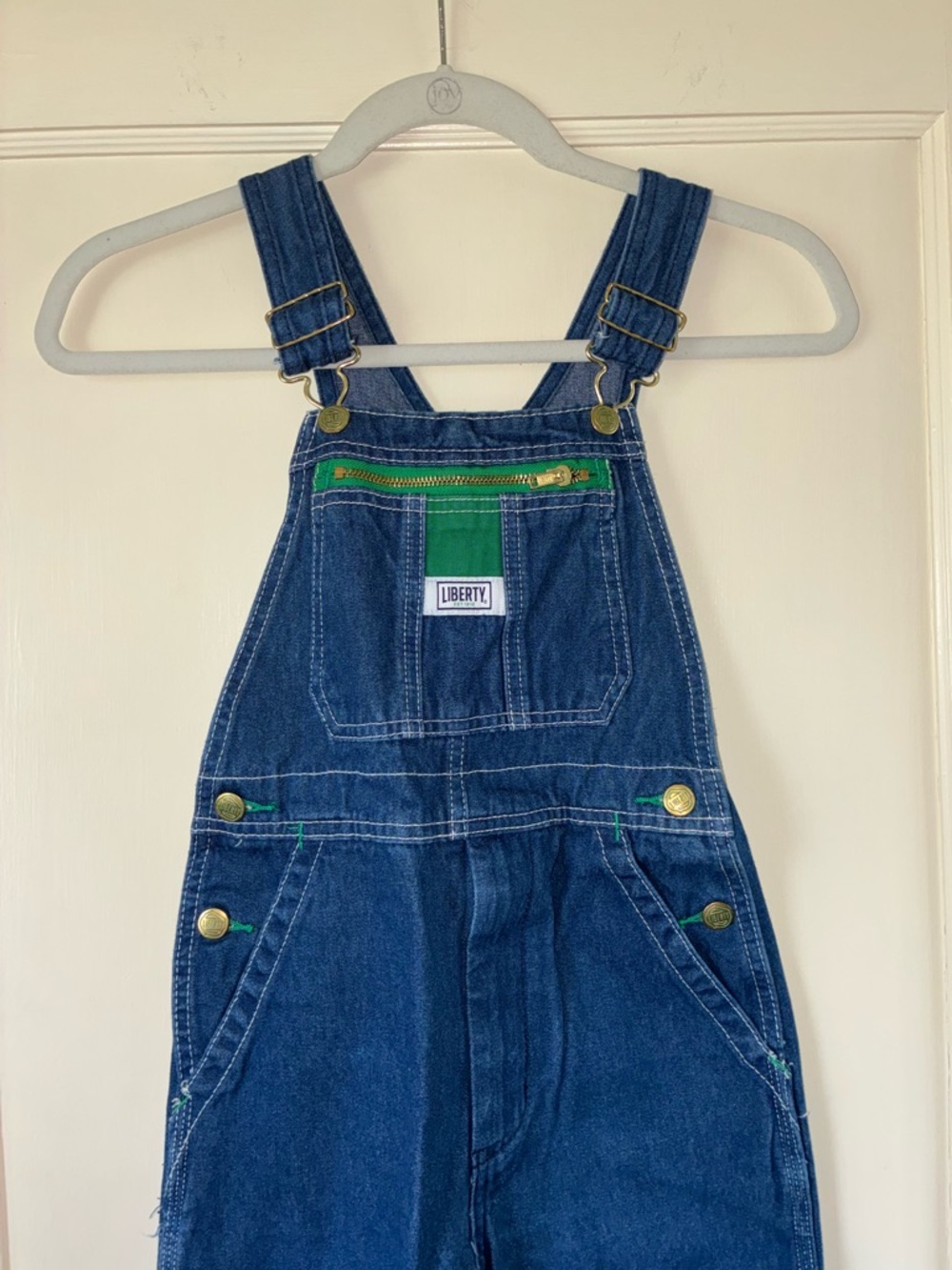 Liberty Youth 10R Denim Overall Bibs Chore 100% Cotton Western Farm - Picture 2 of 9